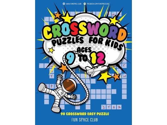 Crossword Puzzles for Kids Ages 9 to 12: 90 Crossword Easy Puzzle Books
