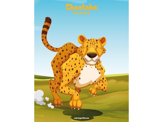 Cheetahs Coloring Book 1