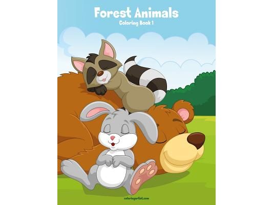 Forest Animals Coloring Book 1