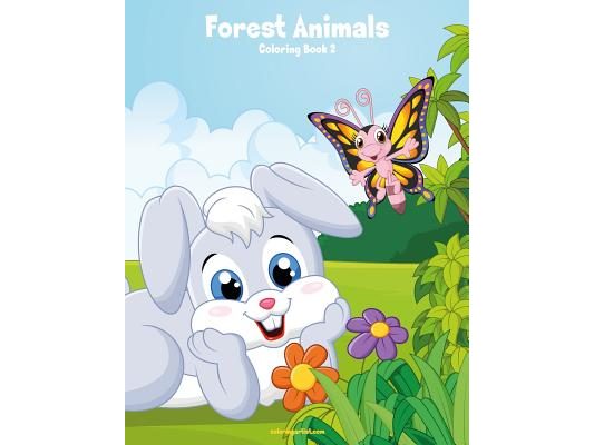Forest Animals Coloring Book 2