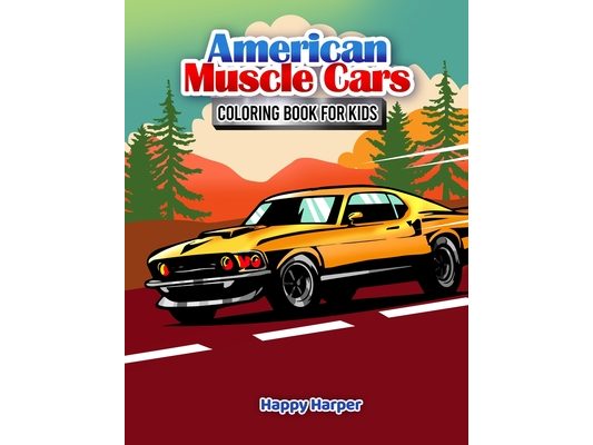 Muscle Cars Coloring Book