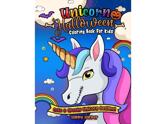 Unicorn Halloween Coloring Book