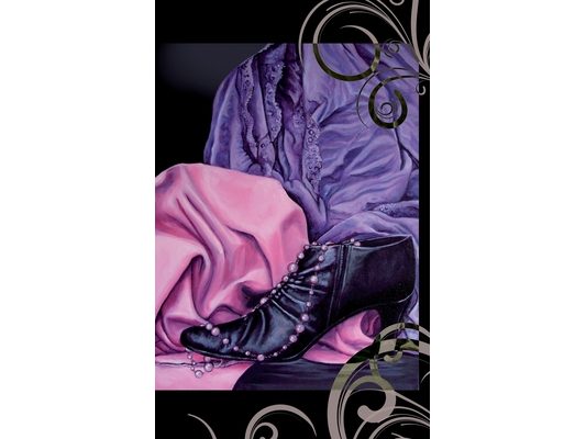 Stiletto and Pearls: an artpiece notebook for fashion-lovers
