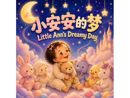 Little Ann's Dreamy Day 小安安的梦: A Bilingual Dreamy Bedtime Nursery Rhyme for Babies and Toddlers in English, Chinese