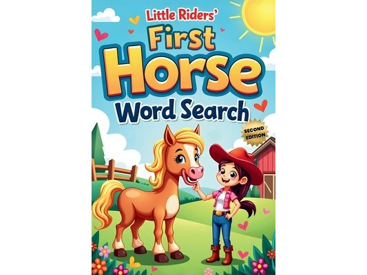 Little Riders' First Horse Word Search (Second Edition): 50 Fun & Easy Large-Print Puzzles for Young Horse Lovers plus 10 Bonus Coloring Pages!