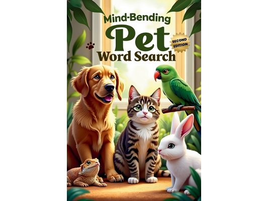 Mind-Bending Pet Word Search (Second Edition): 50 Challenging Pet Animal-Themed Puzzles for Word Search Pros plus 10 Bonus Coloring Pages!