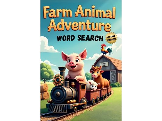 Farm Animal Adventure Word Search (Second Edition): 50 Exciting Puzzles for Children Who Love Animal plus 10 Bonus Coloring Pages!