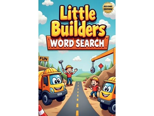 Little Builders Word Search (Second Edition): 50 Fun & Simple Construction Themed Puzzles for Young Minds plus 10 Bonus Coloring Pages!