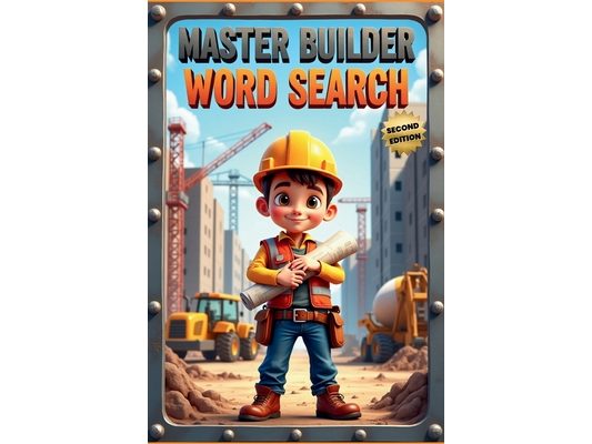 Master Builder Word Search (Second Edition): 50 Tough Construction-Themed Puzzles for Word Search Pros plus 10 Bonus Coloring Pages!