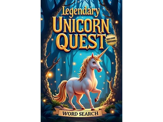 Legendary Unicorn Quest Word Search (Second Edition): 50 Challenging Puzzles for True Puzzle Masters plus 10 Bonus Unicorn Coloring Pages!