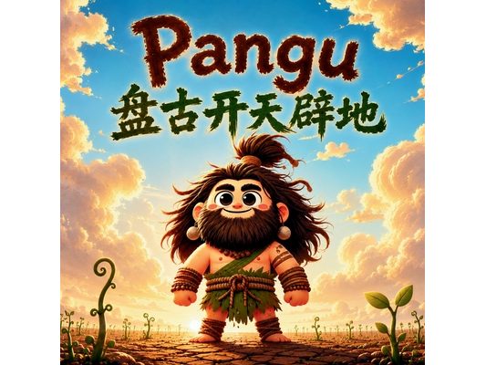 Pangu - the Giant Who Created the World: Chinese Mythology Story for Kids in English, Chinese, and Pinyin