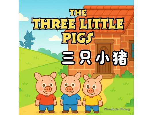 The Three Little Pigs: Bilingual Classic Story Retold for Kids in English, Simplified Chinese, and Pinyin!