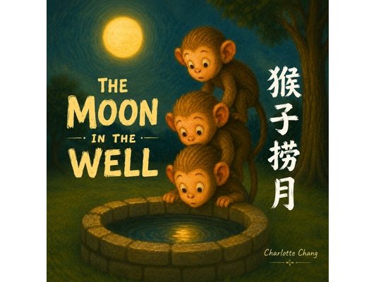 The Moon In The Well: A Rhyming Picture Book of a Classic Chinese Folktale in English, Simplified Chinese, & Pinyin!