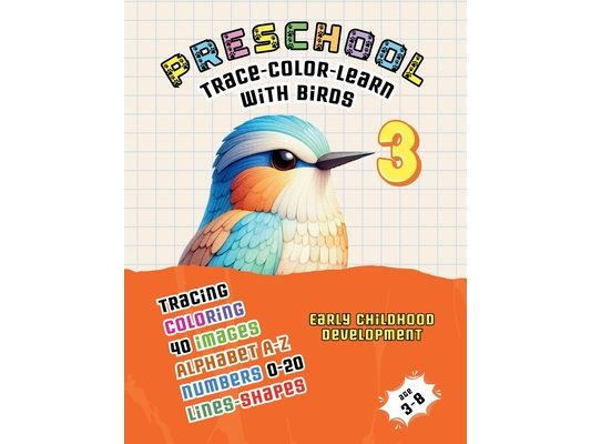 Preschool: Trace - Color - Learn with Birds 3