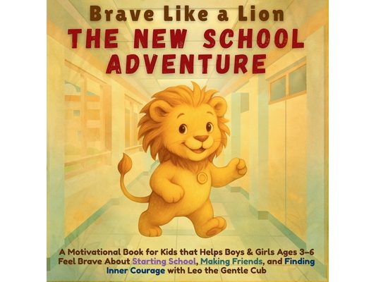 Brave Like a Lion - The New School Adventure: A Motivational Story for Kids that Helps Boys & Girls Aged 3-6 About Starting School, Making Friends, an