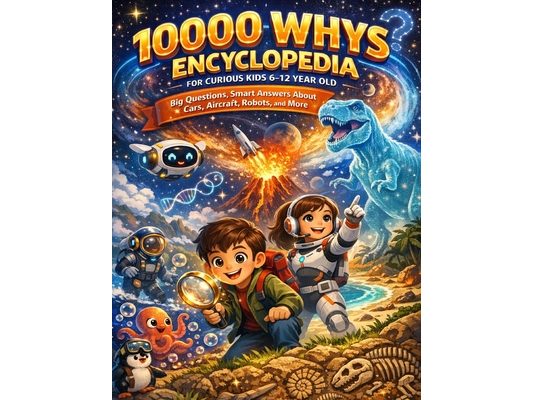 10000 Whys Encyclopedia for Curious Kids 6-12 Year Old: Big Questions, Smart Answers About Cars, Aircraft, Robots, and More