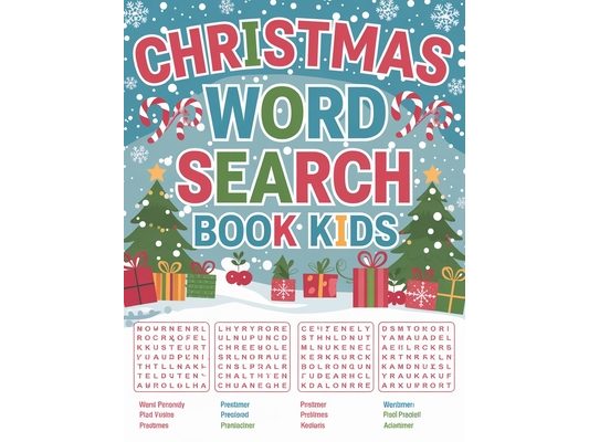 Christmas Word Search for Kids: Large Print Word Search Book for Kids, Children Word Search Activity Book
