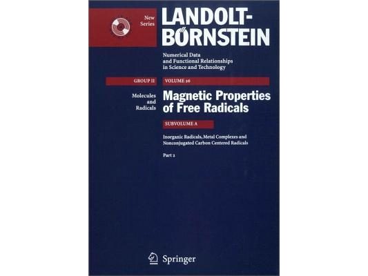 Inorganic Radicals, Metal Complexes and Nonconjugated Carbon Centered Radicals 2