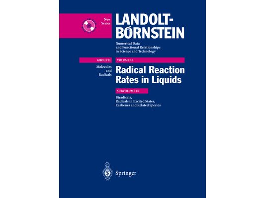 Biradicals, Radicals in Excited States, Carbenes, and Reladte Species: Index of Substances for II/13, II/18