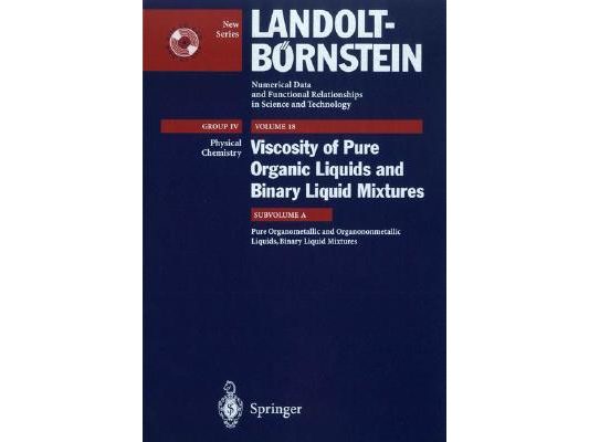 Pure Organometallic and Organononmetallic Liquids, Binary Liquid Mixtures
