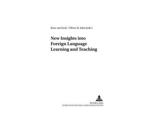 New Insights into Foreign Language Learning and Teaching