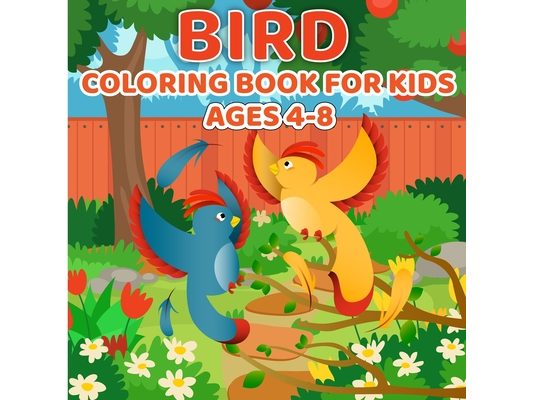 Bird Coloring Book for Kids Ages 4-8: Easy, Bird Coloring Book