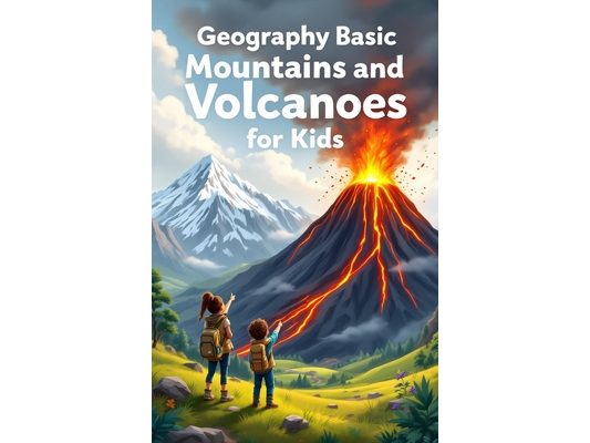 Geography Basic Mountains and Volcanoes for Kids: Explore Eruptions, Ranges, and Earth's Most Powerful Landforms - Facts, Maps, and Science for Young