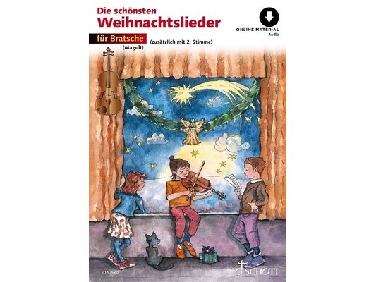 Die Schonsten Weihnachtslieder for 1-2 Violas - Book/Online Audio [With CD (Audio)]