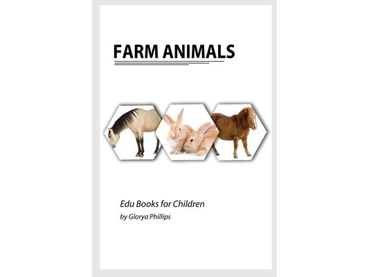 Farm Animals: Montessori real Farm Animals book, bits of intelligence for baby and toddler, children's book, learning resources