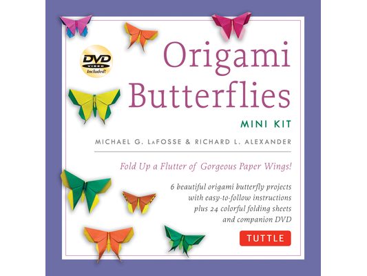 Origami Butterflies Mini Kit: Fold Up a Flutter of Gorgeous Paper Wings!: Kit with Origami Book, 6 Fun Projects, 32 Origami Papers and Instructional D