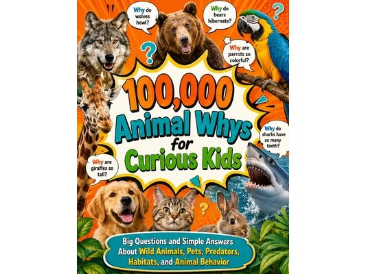 100,000 Animal Whys for Curious Kids: Big Questions and Simple Answers About Wild Animals, Pets, Predators, Habitats, and Animal Behavior