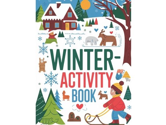 Winter Activity Book for Kids: Tracing Shapes, Numbers, Words, Counting, Matching Objects, Shadow Matching Book for Kids, Activity Book for Kids 4-8