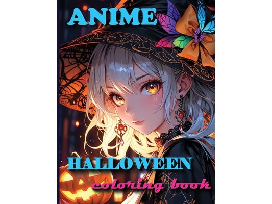 Anime Halloween Coloring Book