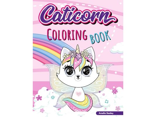 Cat Unicon Coloring Book for Kids: Adorable Cat Unicorn Coloring book for Girls ages 4-8