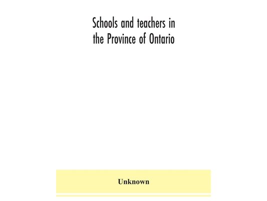 Schools and teachers in the Province of Ontario; Elementary Public and Separate Schools November 1940