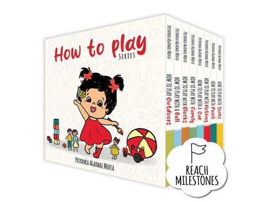 How to Play: Set of 8 Baby Books to Encourage Independent Play Perfect for Small Hands Interactive Birthday Gifts for Kids, Toddlers, Infants (Ages 0-