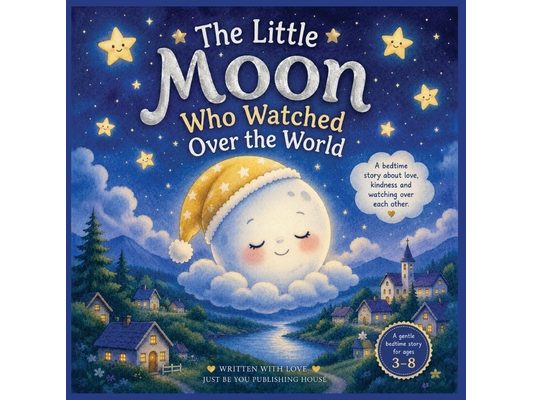 The Little Moon Who Watched Over the World: A Gentle Bedtime Story About Kindness, Gratitude, and Sweet Dreams for Children Ages 3-8