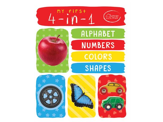 My First 4 in 1 Alphabet Numbers Colours Shapes: Padded Board Books