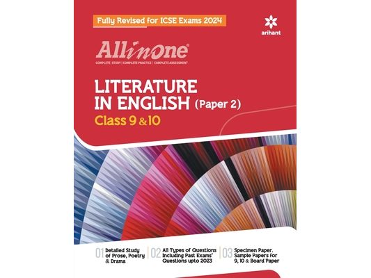 All In One Class 9th and 10th Literature in English (Paper 2) for ICSE Exam 2024