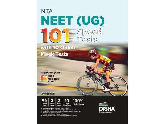 NTA NEET (UG) 101 Speed Tests with 10 Online Mock Tests 2nd Edition 96 Chapter Tests + 3 Subject Tests + 2 Mock Tests + 10 Online Mock Tests Physics,