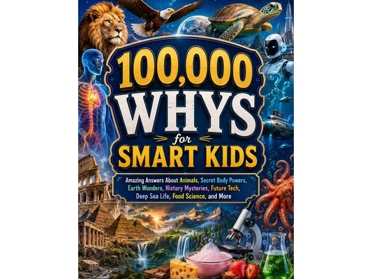 100,000 Whys for Smart Kids: Amazing Answers About Animals, Secret Body Powers, Earth Wonders, History Mysteries, Future Tech, Deep Sea Life, Food Sci