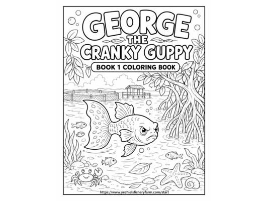 George the Cranky Guppy: A Coloring Book Companion for Kids Ages 7-10 Aquarium & Marine Life Coloring Pages with Fun Fish Facts