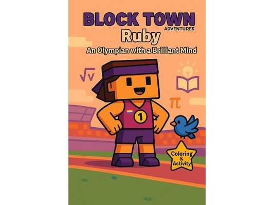 Ruby An Olympian with a Brilliant Mind: Coloring, Activity& comic book for kids - Fun coloring book Maze, Puzzles, Sharpens thinking - Games and adven