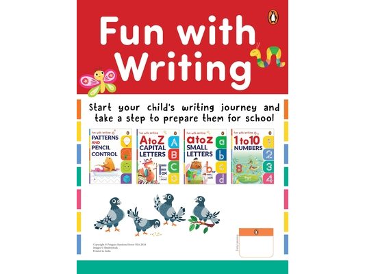 Fun with Writing (Pack of 4 Books): A Set of 4 Activity Books for Preschool Kids, Toddlers Book for 3+ [Penguin Early Learning Series]