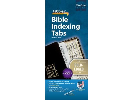 Bible Tab-Cath: Classic Catholic Gold Bible Tabs