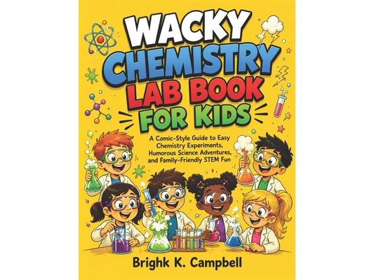 Wacky Chemistry Lab Book for Kids: A Comic-Style Guide to Easy Chemistry Experiments, Humorous Science Adventures, and Family-Friendly STEM Fun