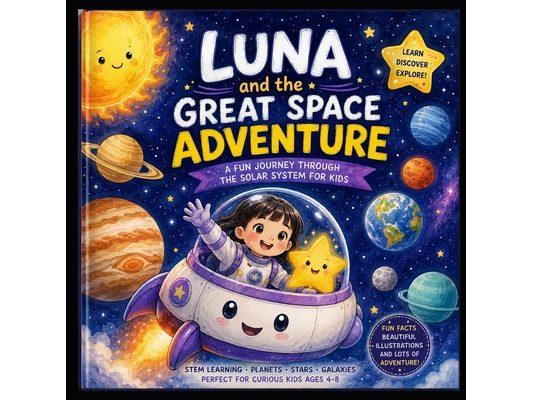 Luna and the Great Space Adventure: A Fun Journey Through the Solar System for Kids