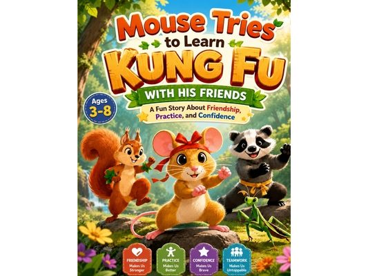 Mouse Tries to Learn Kung Fu with His Friends: A Fun Story About Friendship, Practice, and Confidence