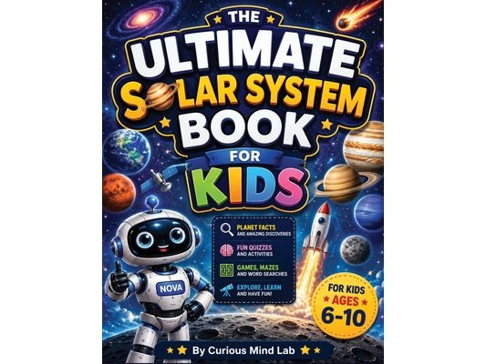 The Ultimate Solar System Book for Kids: Explore the Solar System Through Planet Missions, Fun Facts, Interactive Activities, Quizzes, and Amazing Spa