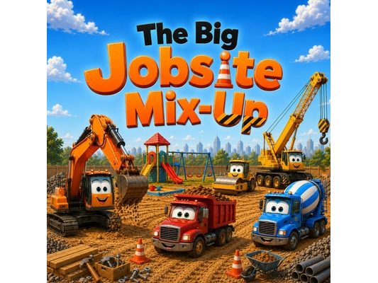 The Big Jobsite Mix-Up: A Fun Construction Storybook for Kids Who Love Trucks, Diggers, and Big Machines